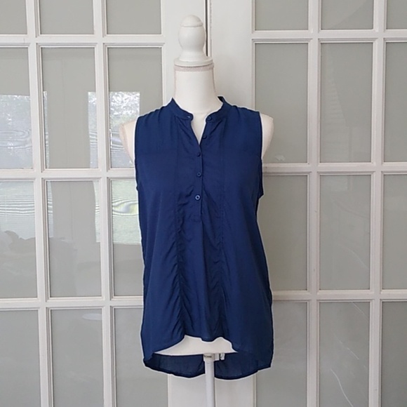 NEW Aeropostale Button Front High-low Sleeveless Blouse Size - M - Picture 2 of 13
